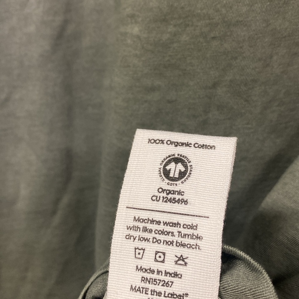 MATE the Label Organic Cotton Long Sleeve Tee In Forest - Picture 5 of 7